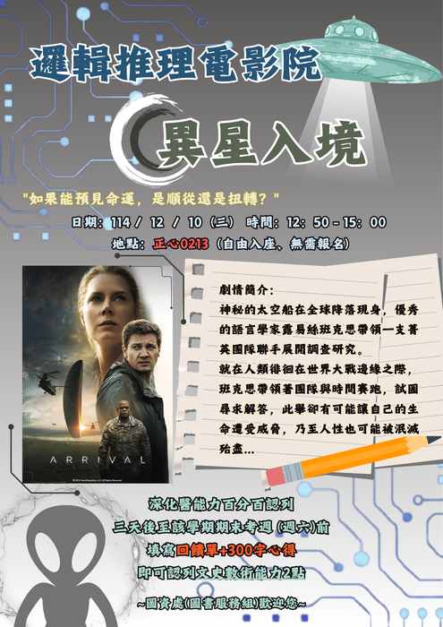 邏輯推理電影-異星入境(12/10)圖片